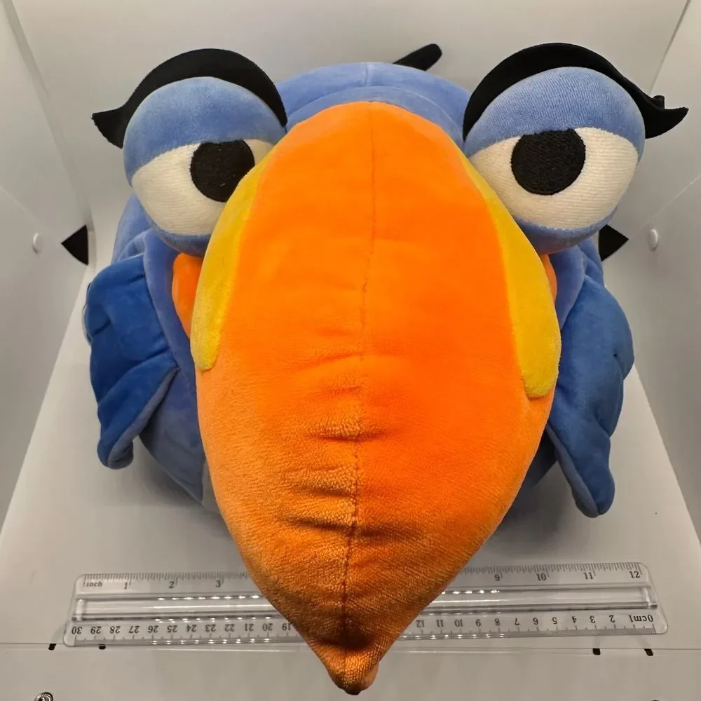 Disney Pixar Lion King‎ Toucan Bird Plush Stuffed Animal Blue Orange 12 inch